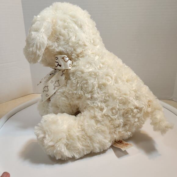 DanDee Plush Cream Puppy Dog 10" Love Heart Valentine's Stuffed Animal - Picture 7 of 16